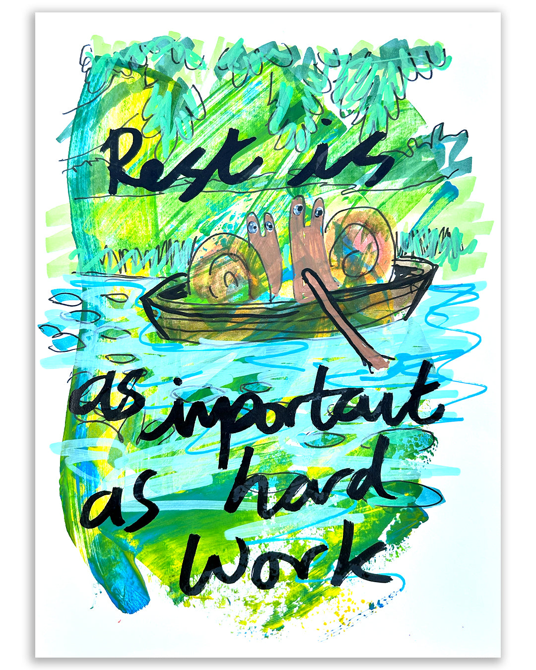 Rest. Note painting.