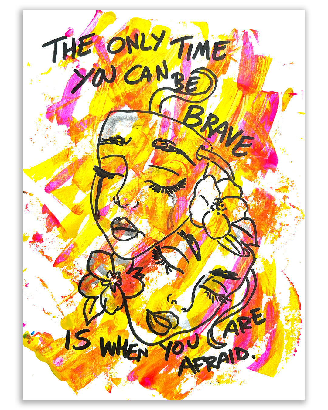 When you are afriad. Note painting