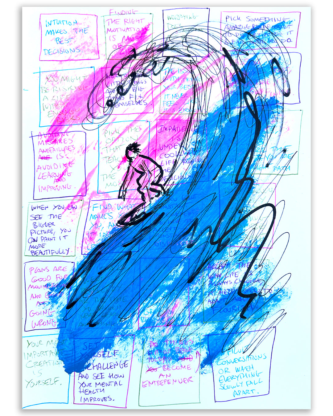 surf. Note painting