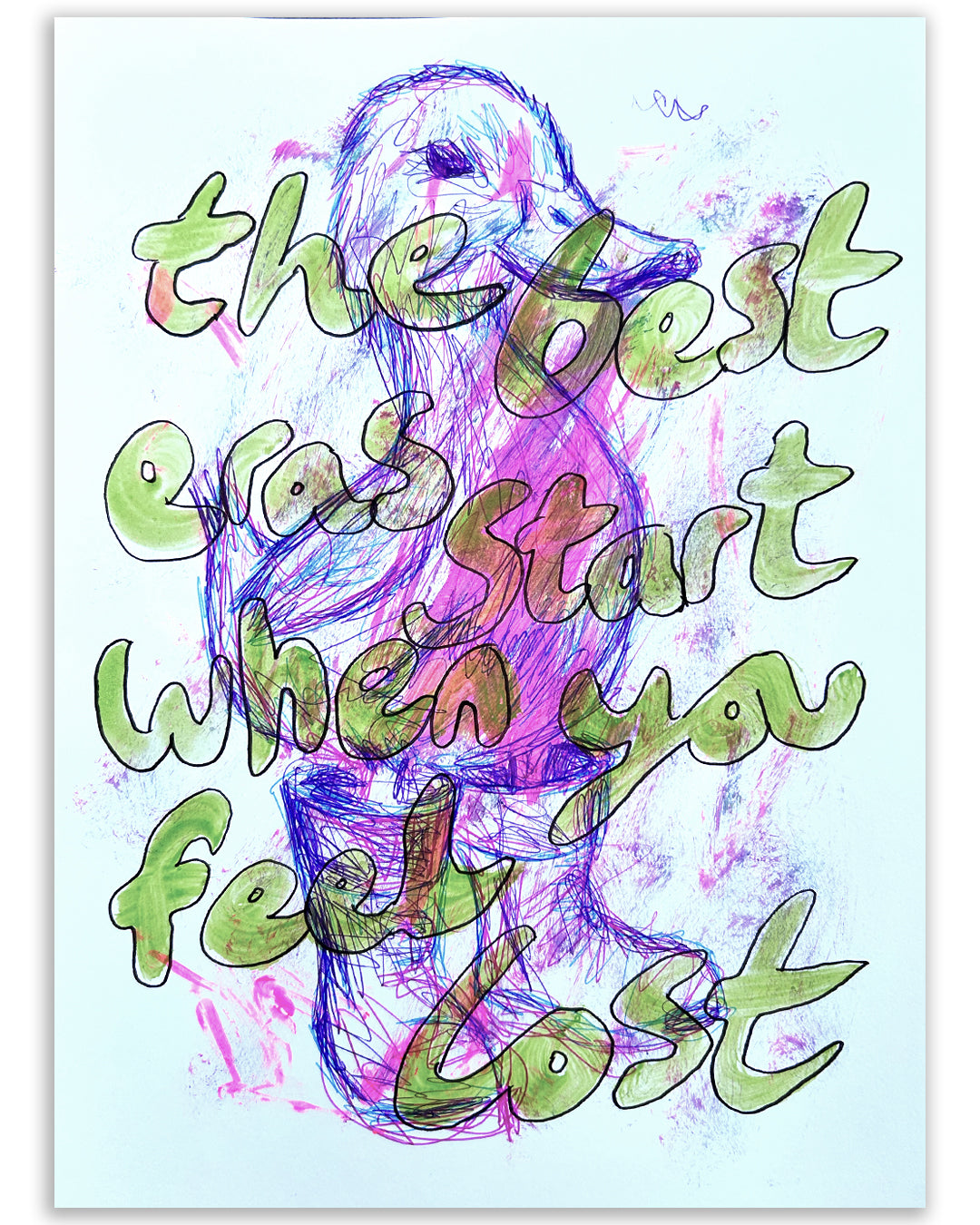 When you feel lost. Note painting