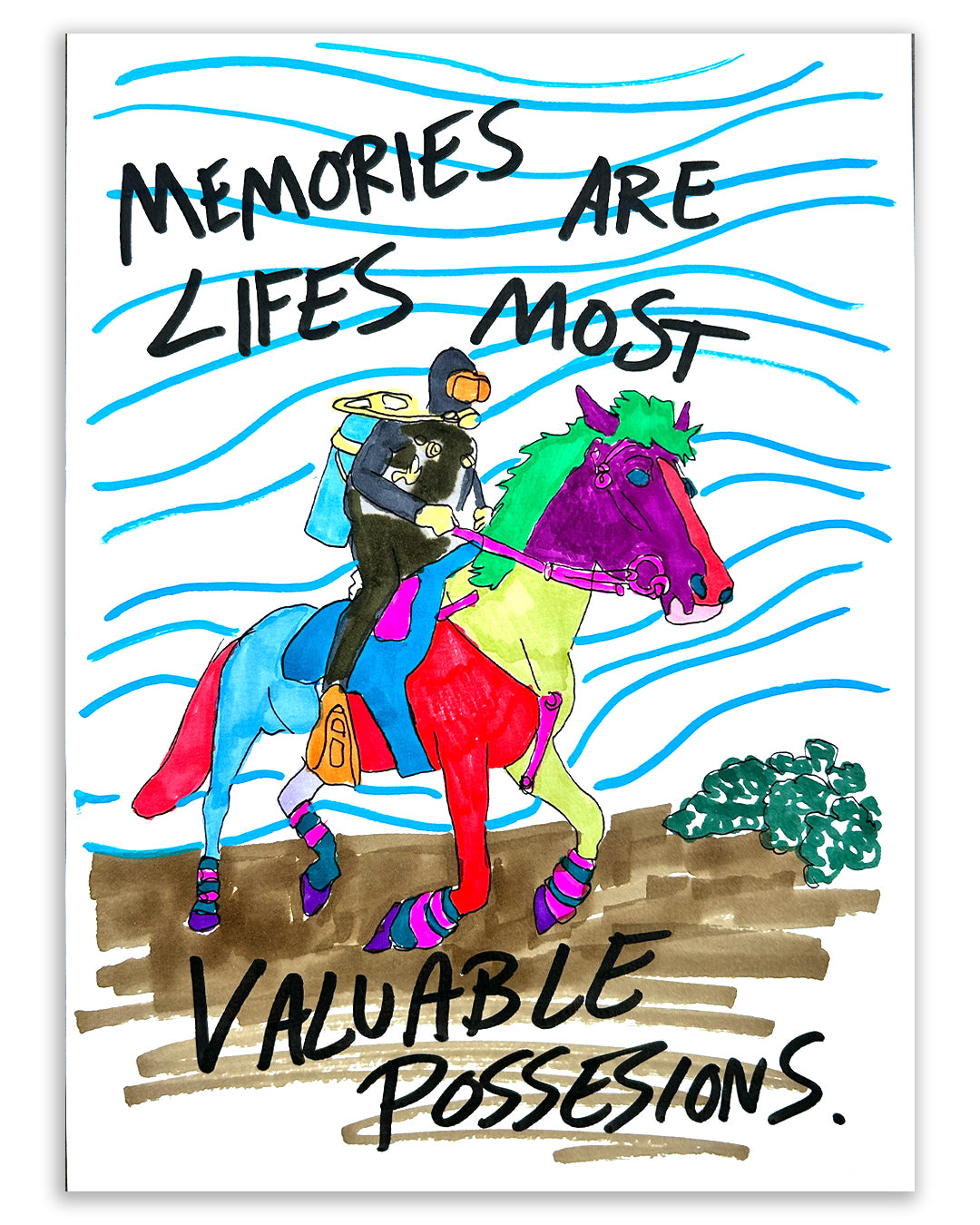 Most valuable possessions. Note painting