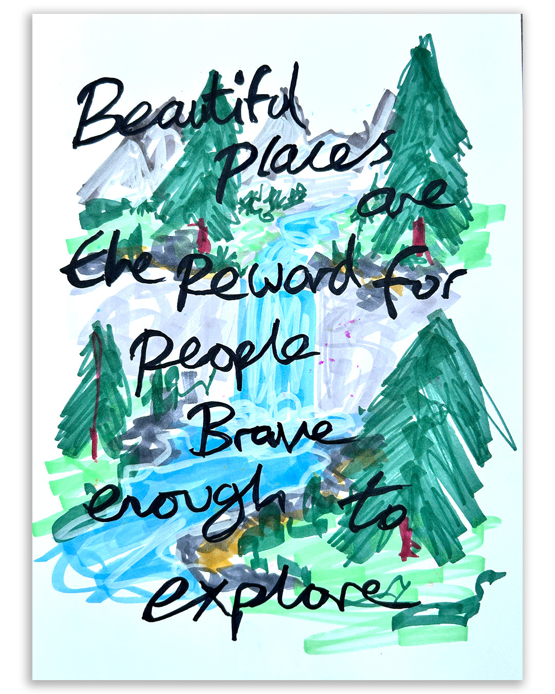 Beautiful places. Note painting