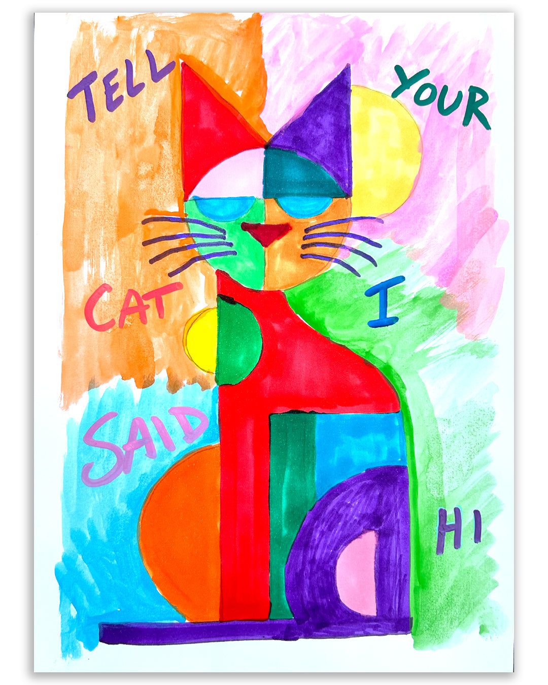 Tell your cat. Note painting