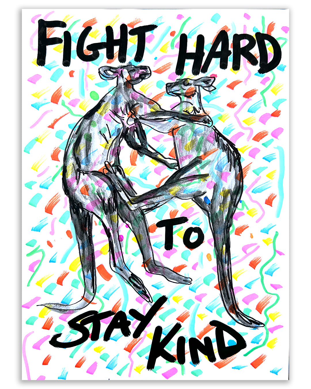To stay kind. Note painting