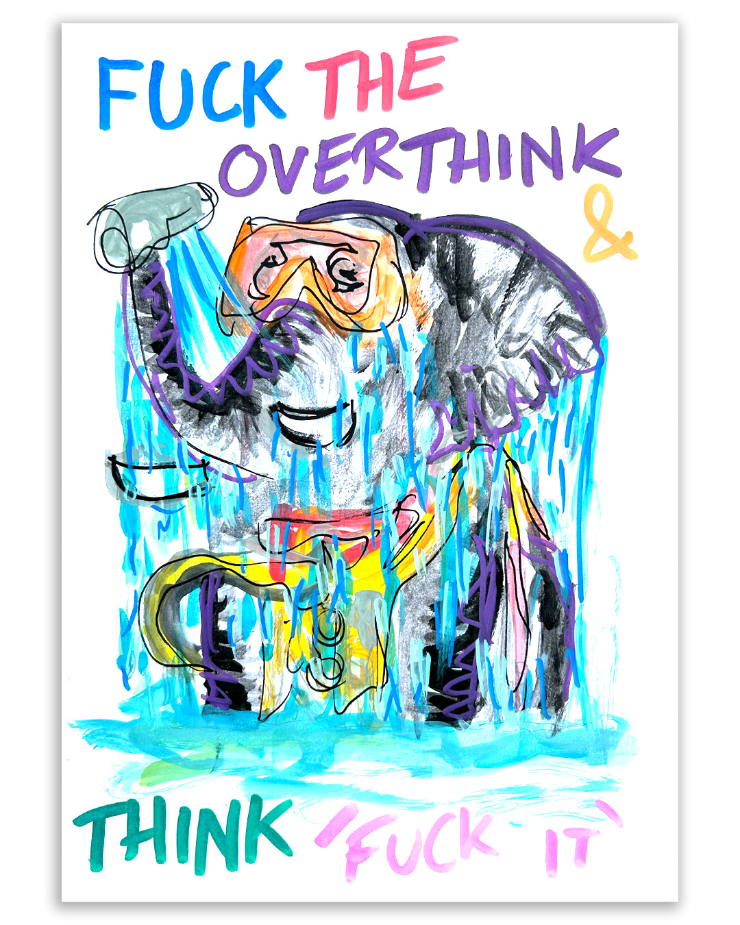 Fuck the overthink. Note painting