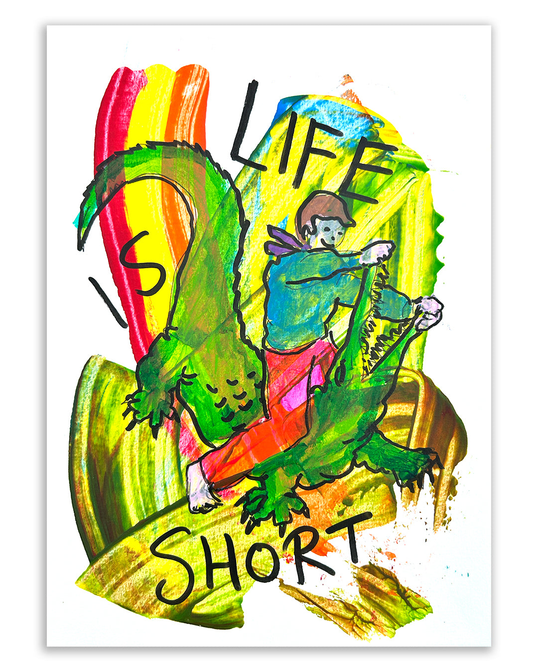 Life croc. Note painting.