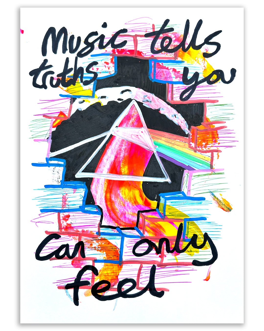Pink floyd truths. Note painting.