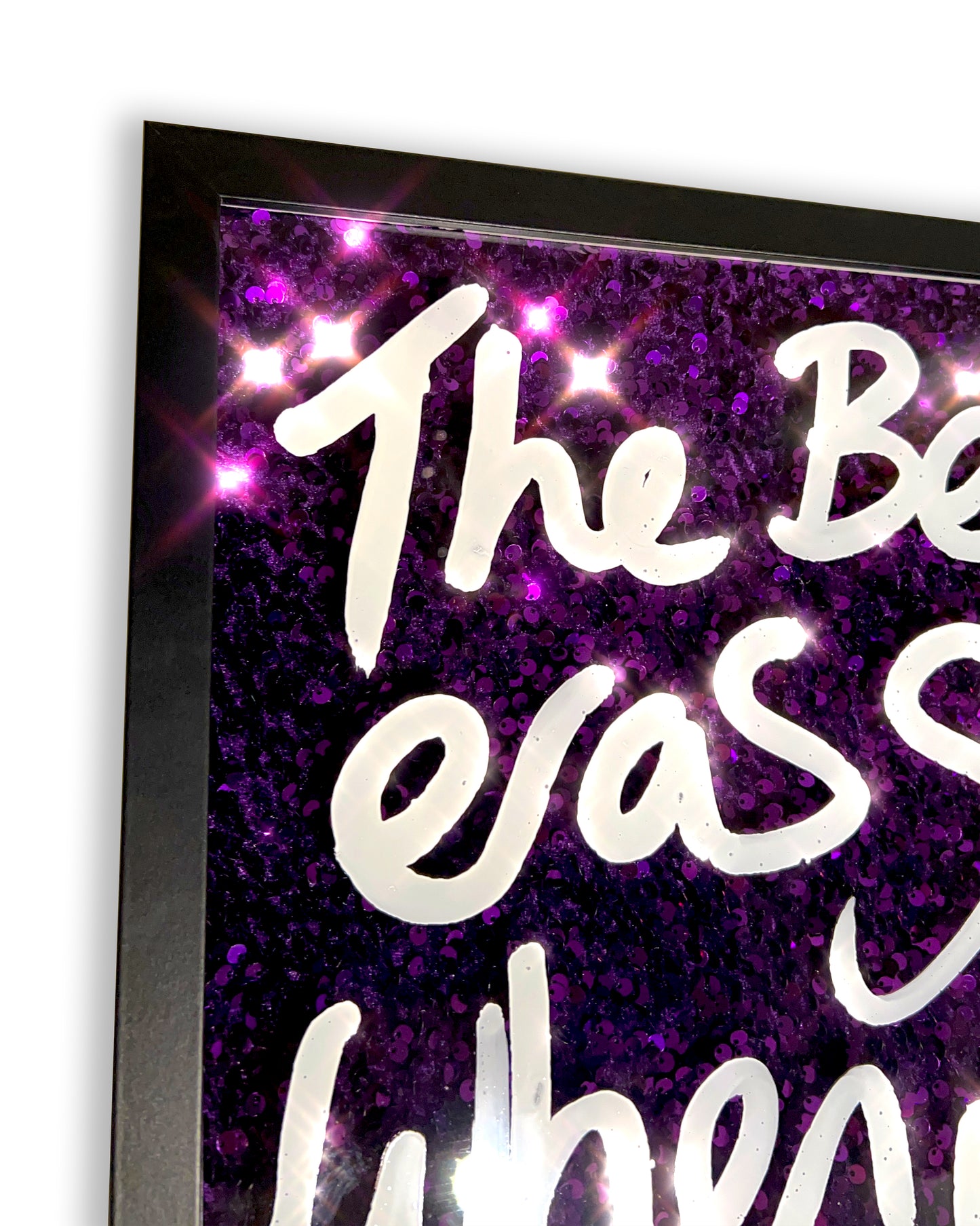 Best Eras. White over deep purple sequins. Medium.