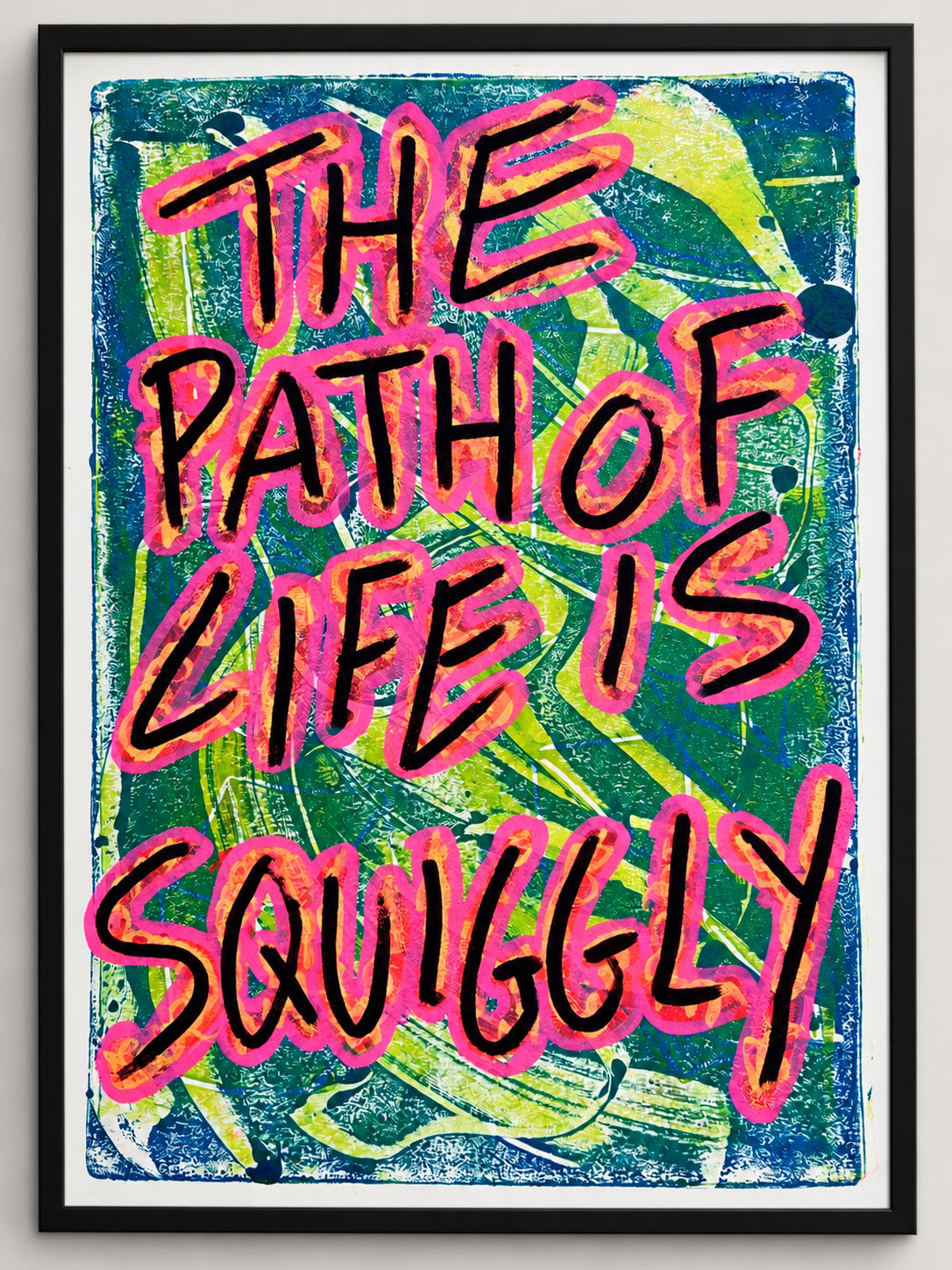 The path of life is squiggly