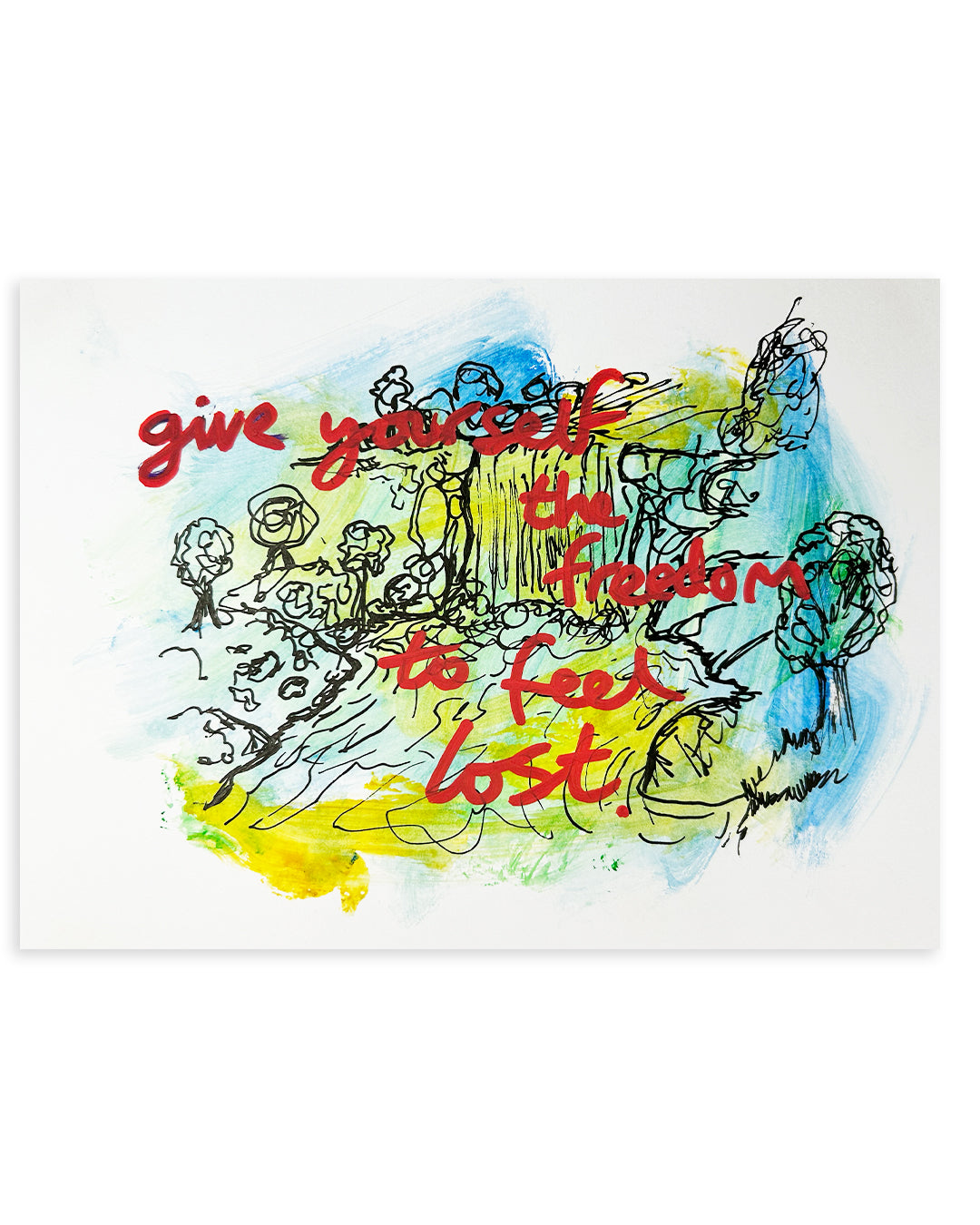 Note Painting. 'Give yourself'