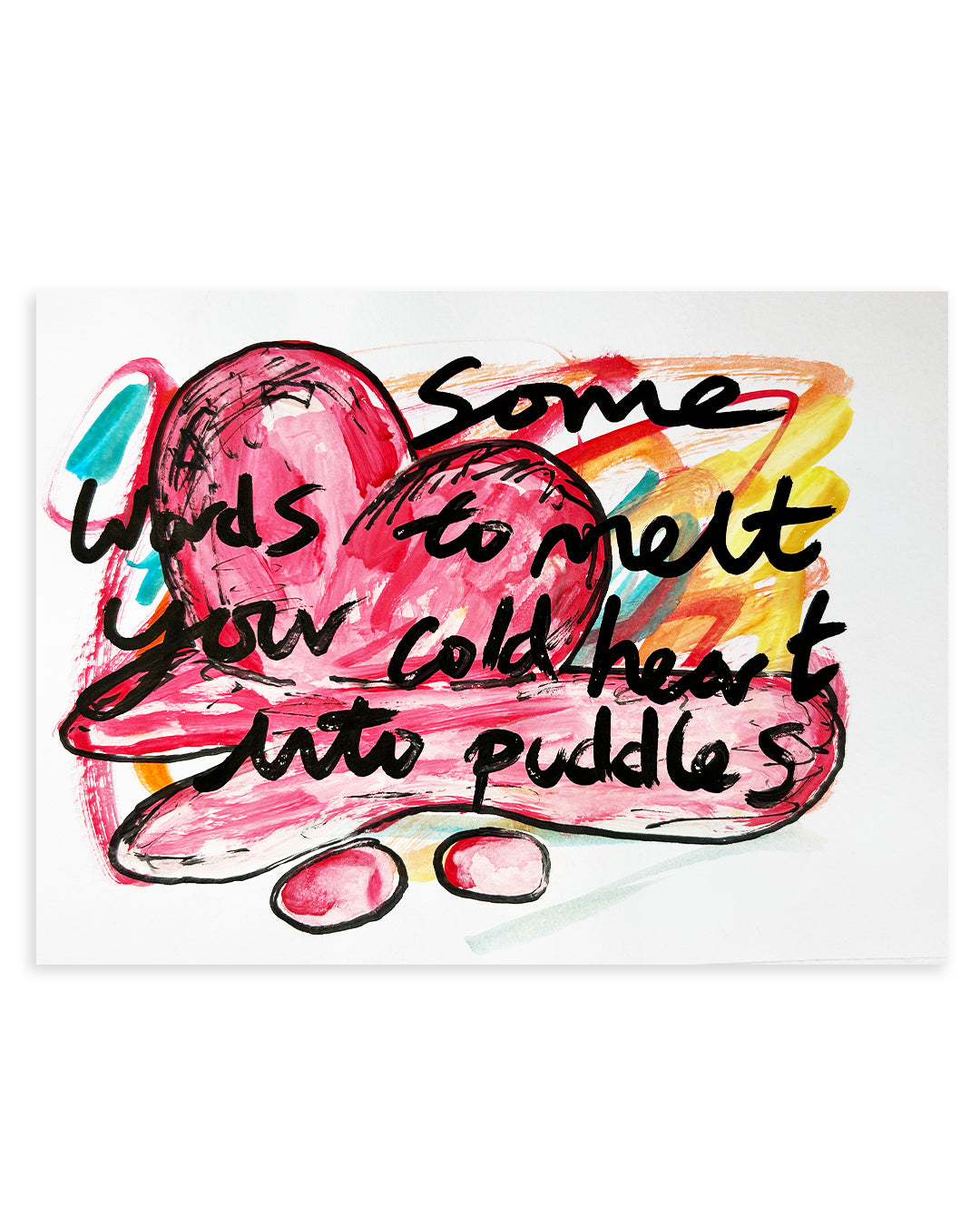 Note Painting. 'Puddles'