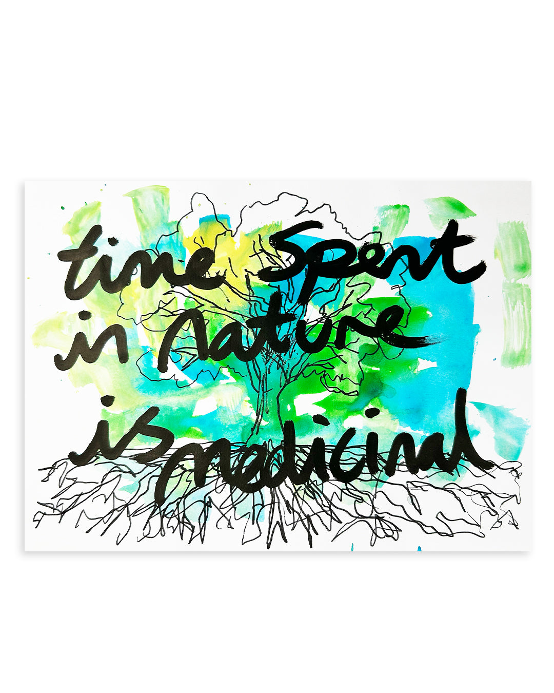 Note Painting. 'Time in nature'