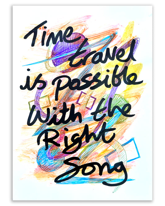 With the right song. Note painting.