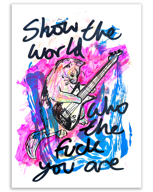 Show the world. Note painting.