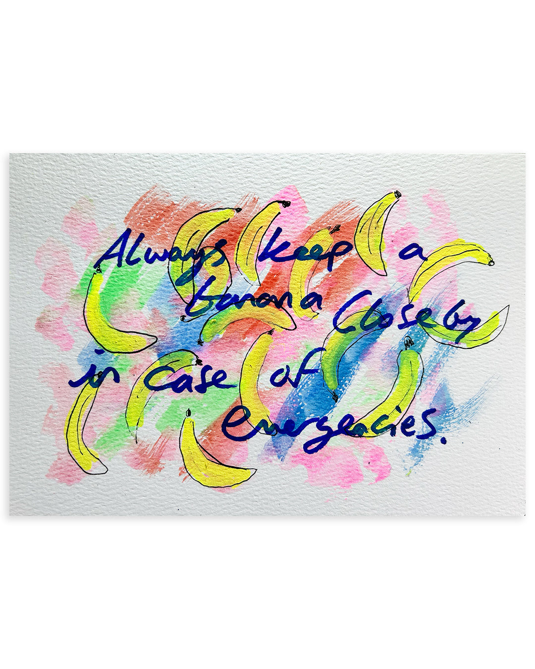 Note Painting. 'Emergency Banana'