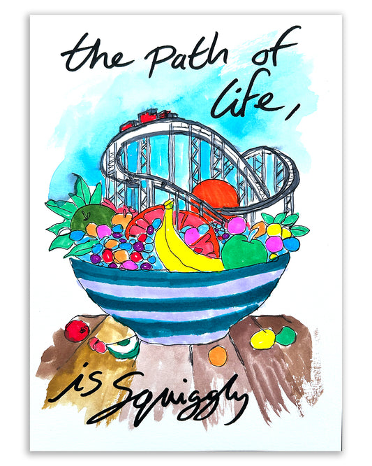 Path of life. Note painting.