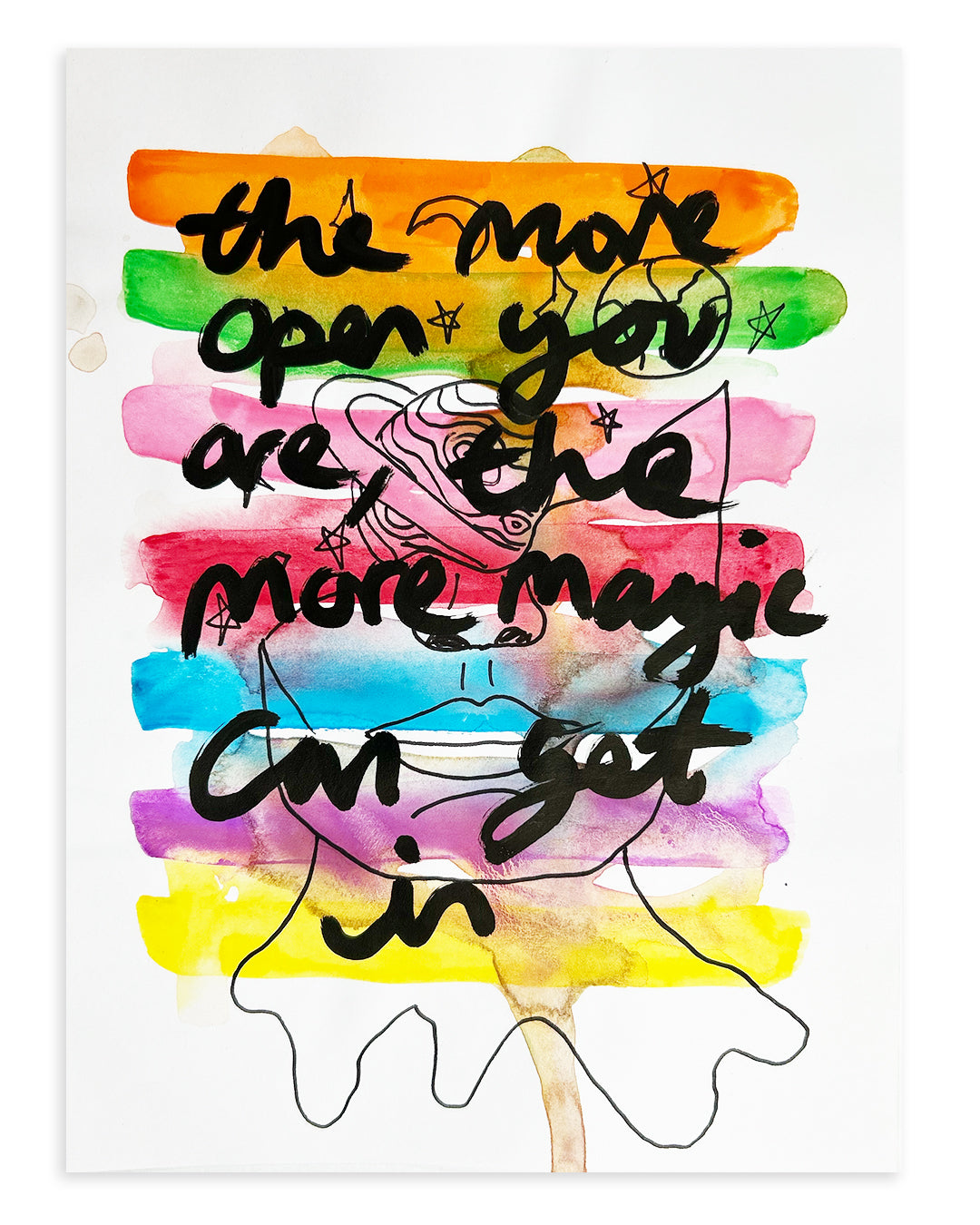 Note Painting. 'Open to magic'