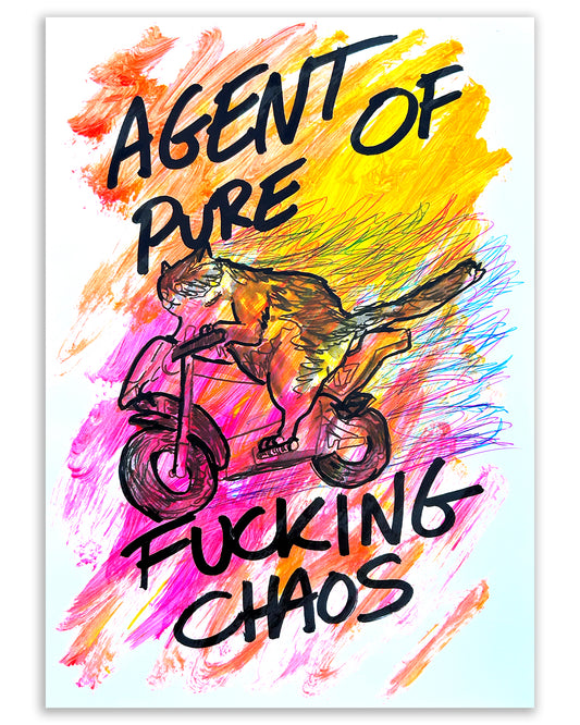 Fucking chaos. Note painting.