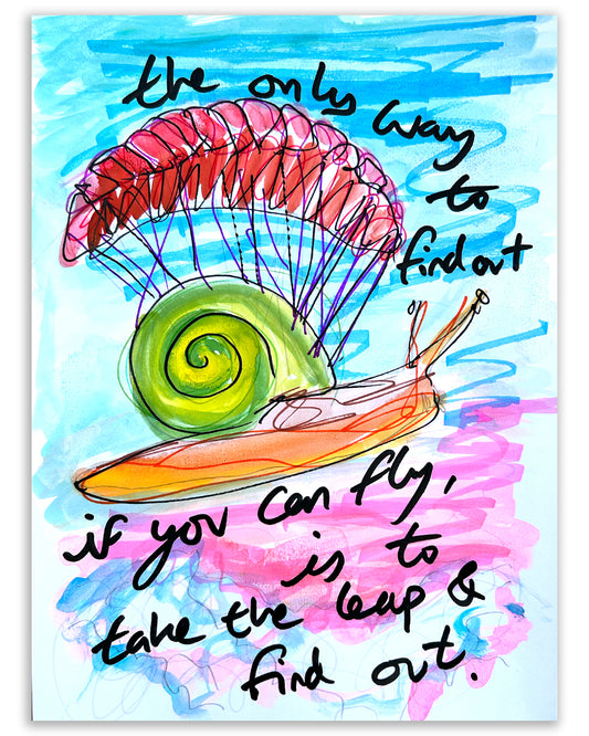 If you can fly. Note painting