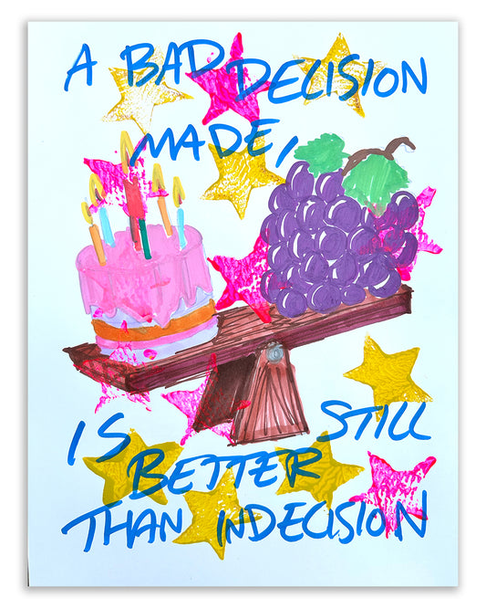 Better than indecision. Note painting