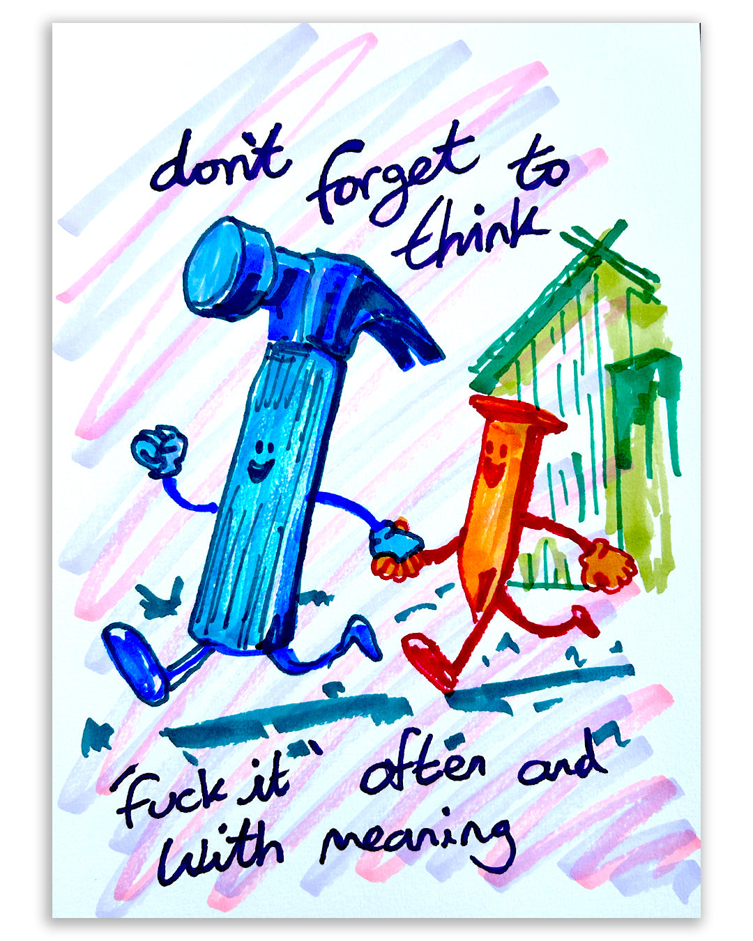 Often and with meaning. Note painting