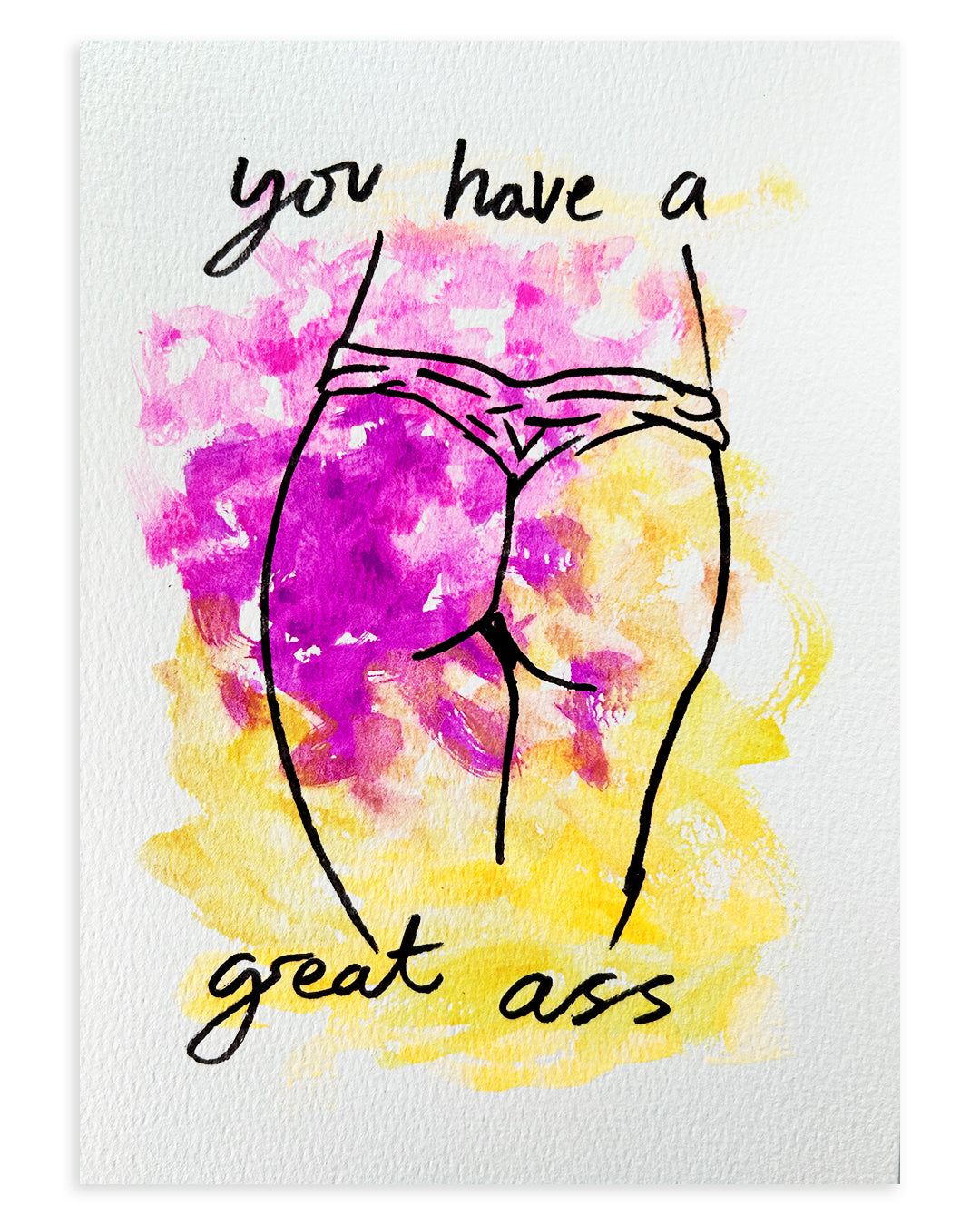 Note Painting. 'Great Ass'