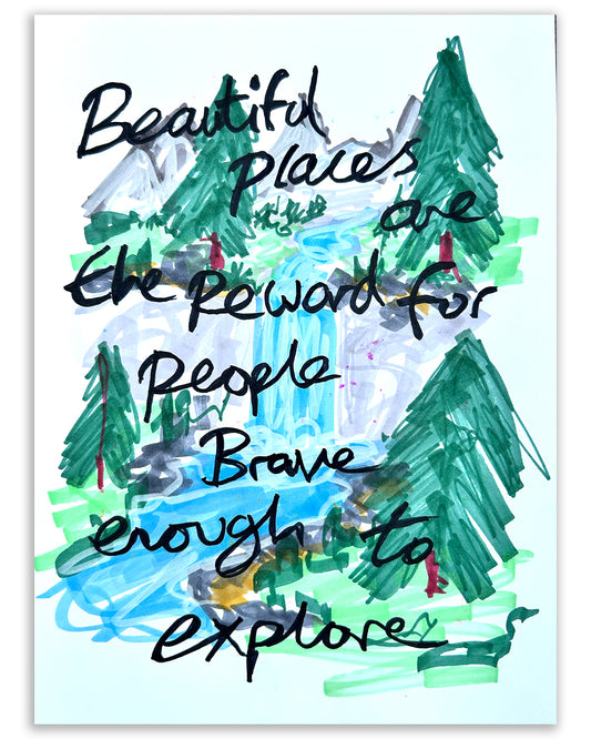 Beautiful places. Note painting