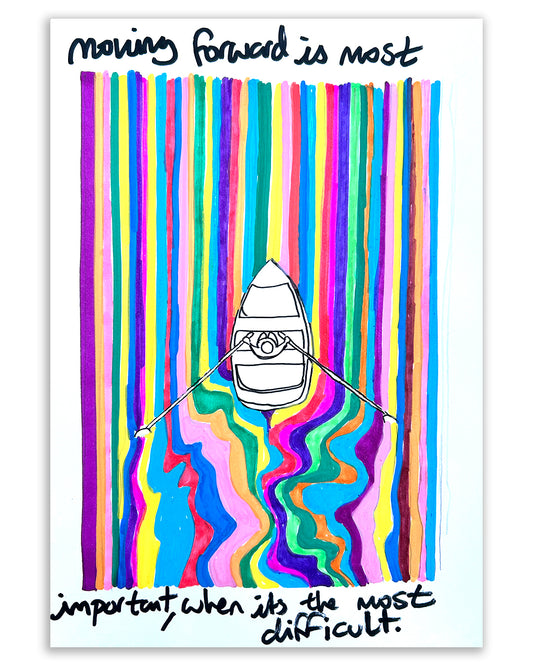 Moving forward. Note painting
