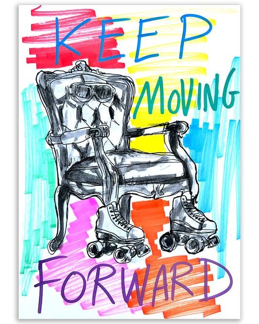 Keep moving. Note painting