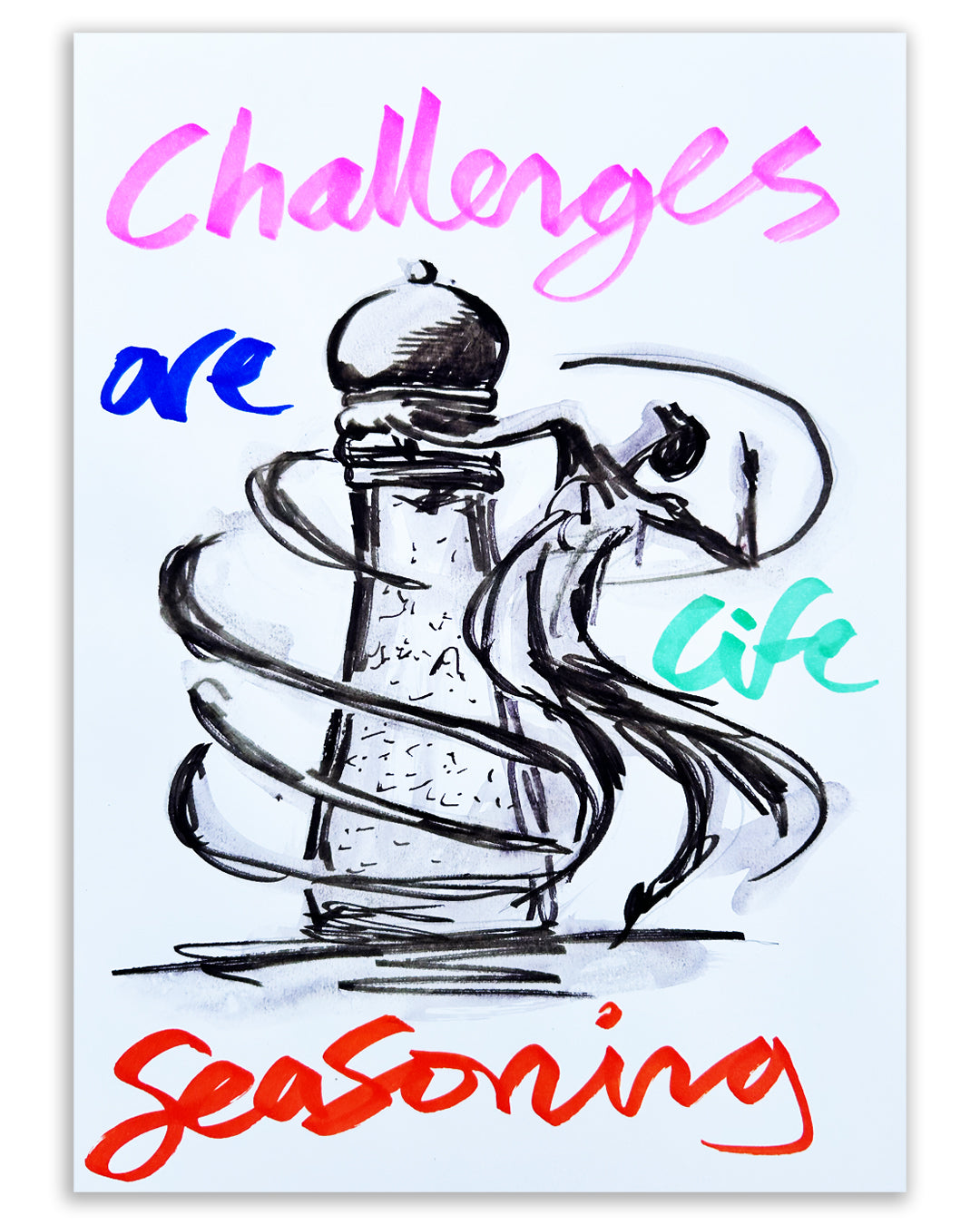 Life seasoning. Note Painting.