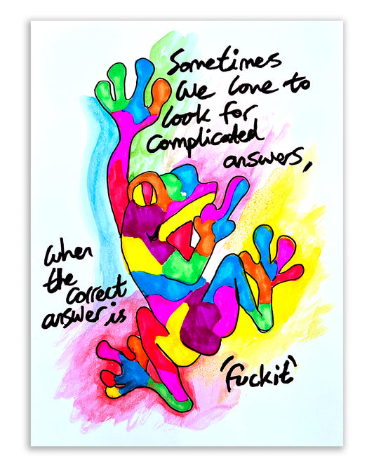 Answer is fuck it. Note painting.