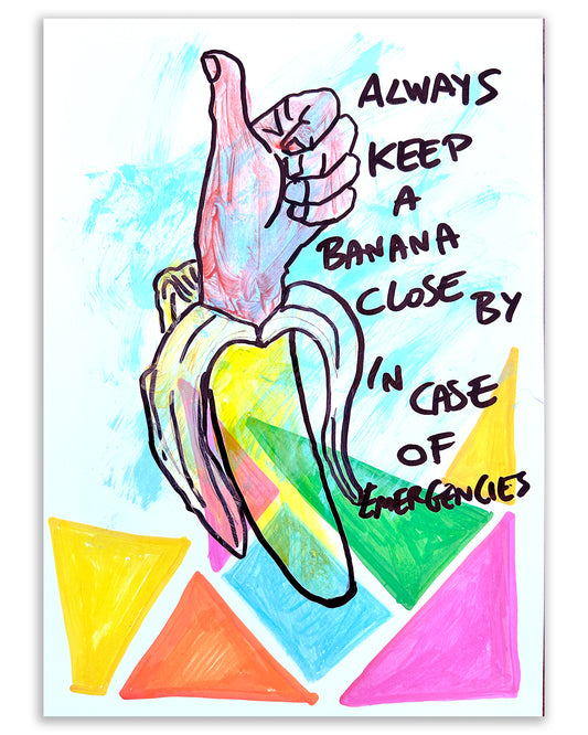 In case of Emergency. Note painting.