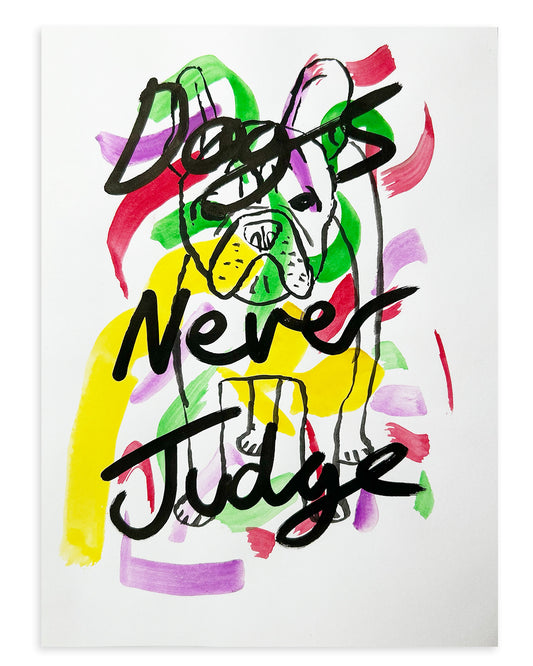 Note Painting. 'Never Judge'