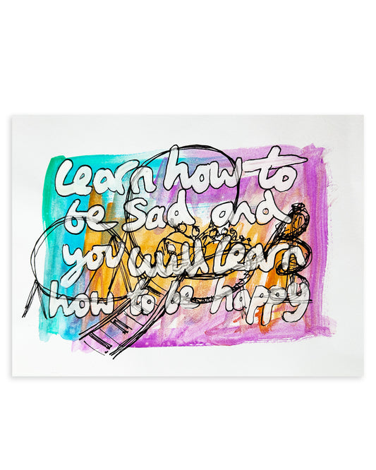 Note Painting. 'How to be happy'