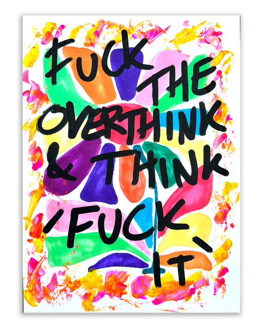Fuck the overthink. Note painting.