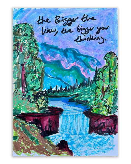 Bigger your view.  Note painting.