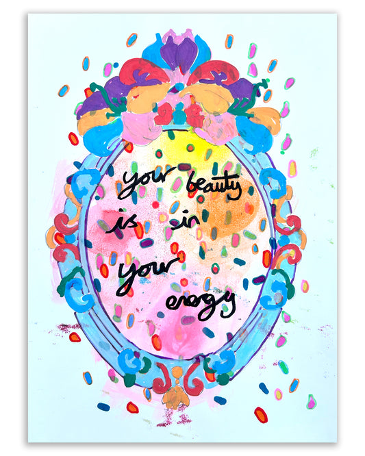 In your energy. Note painting.