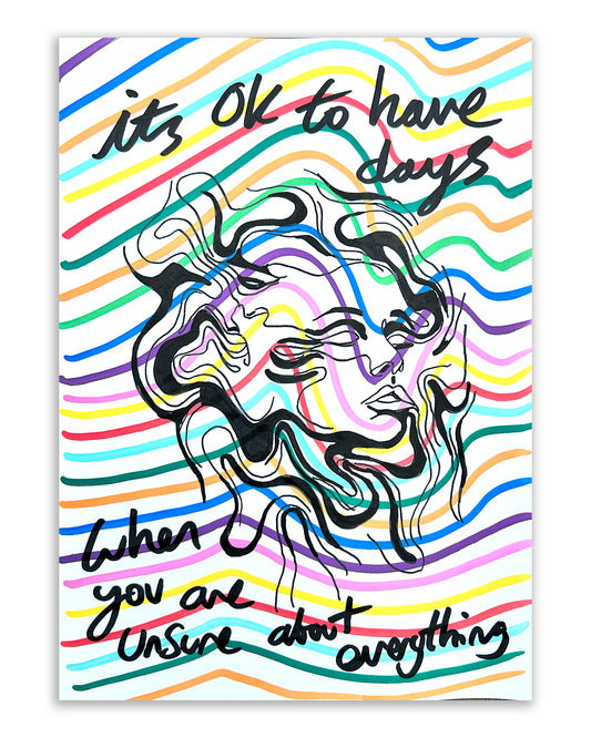 Unsure about everything. Note painting.