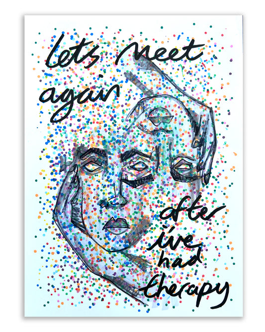 After therapy. Note painting.