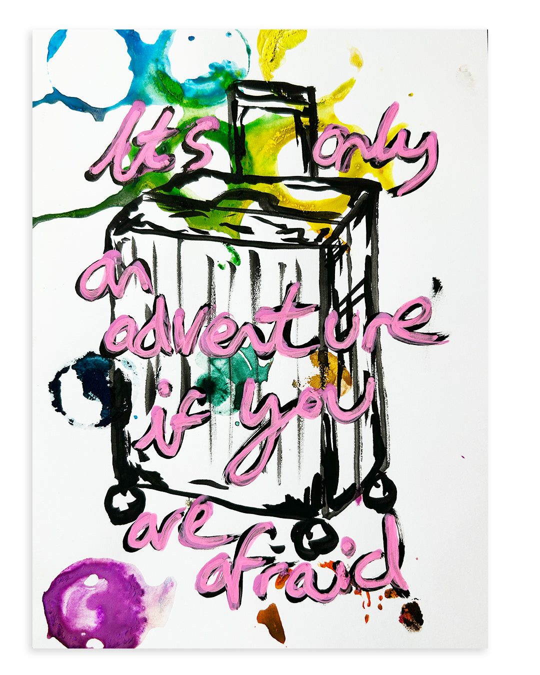 Note Painting. 'If you are afraid'