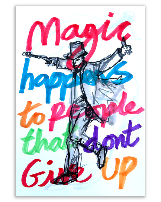 Magic happens. Note painting.