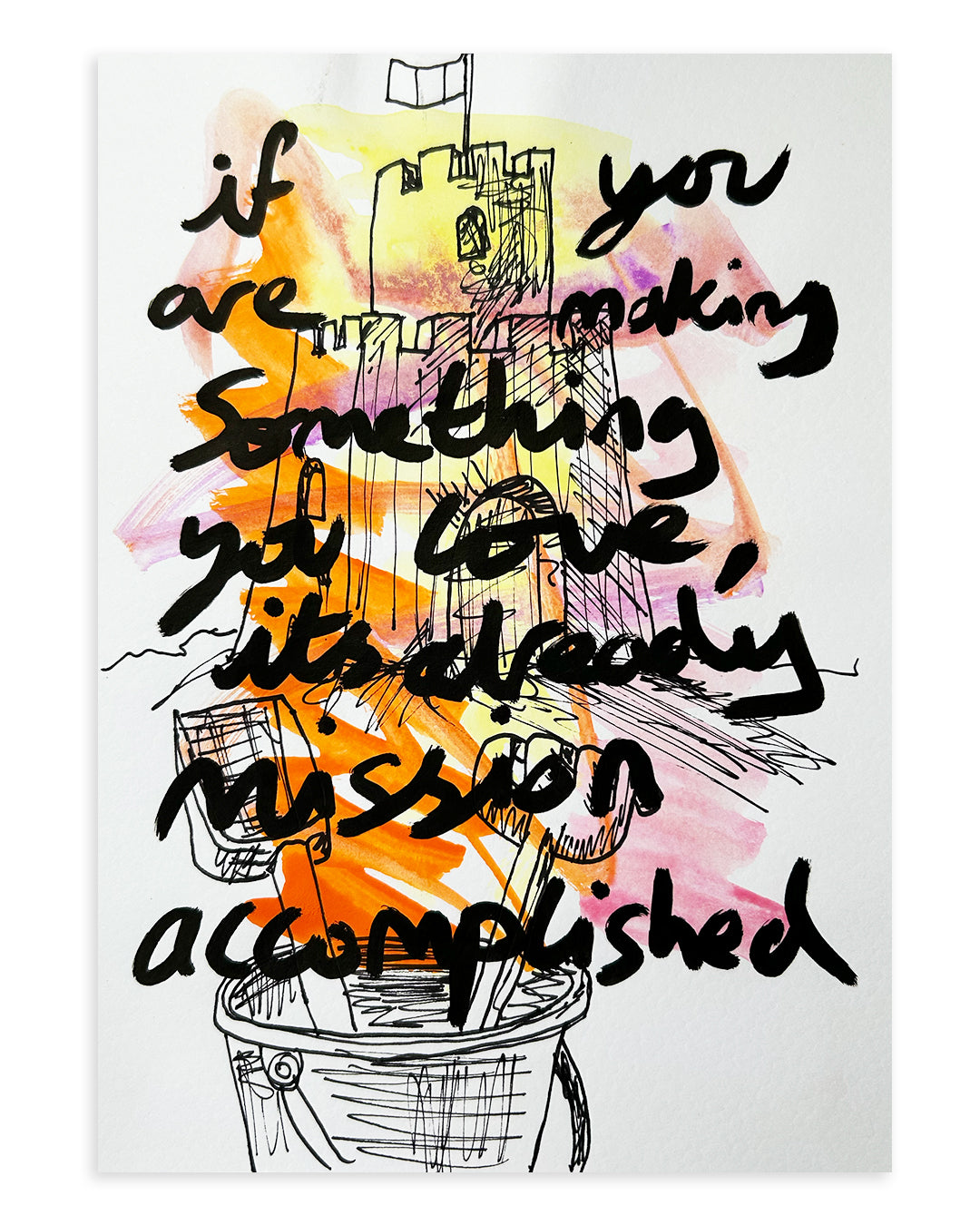 Note Painting. 'Something you love'