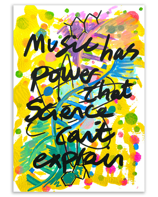 Power science can't explain. Note painting.