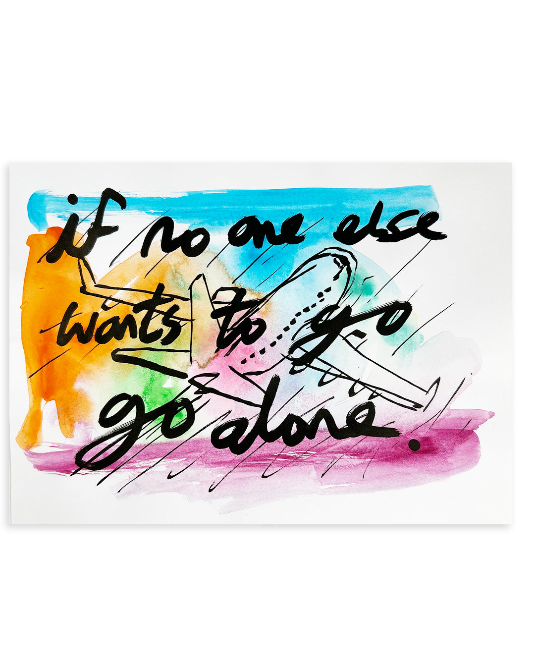 Note Painting. 'Go Alone'