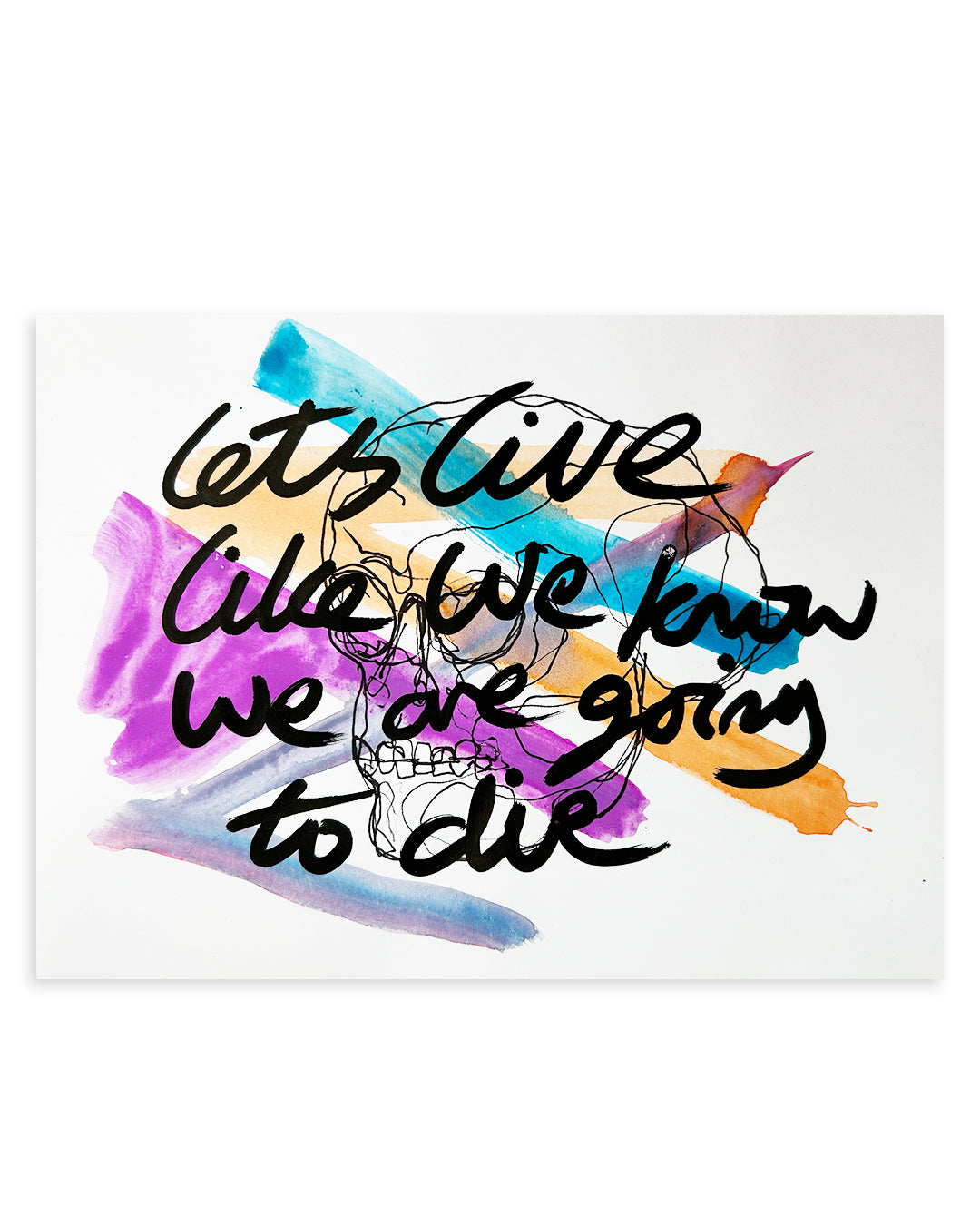 Note Painting. 'Lets Live'