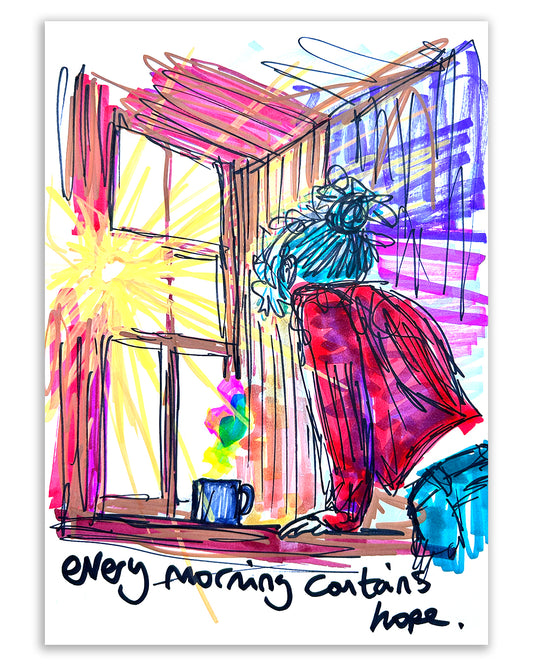 Every morning. Note painting.