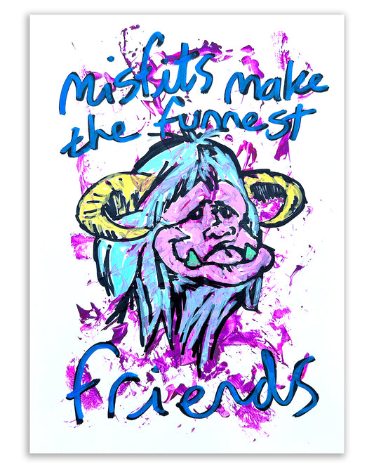 Funnest friends. Note painting.