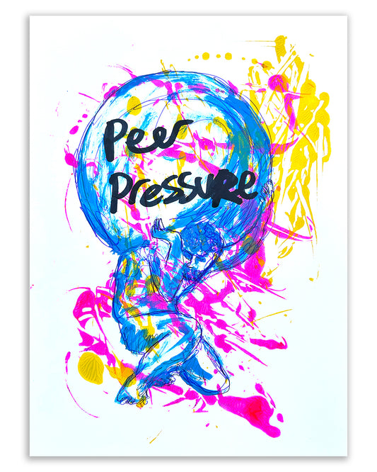 Peer pressure. Note painting.