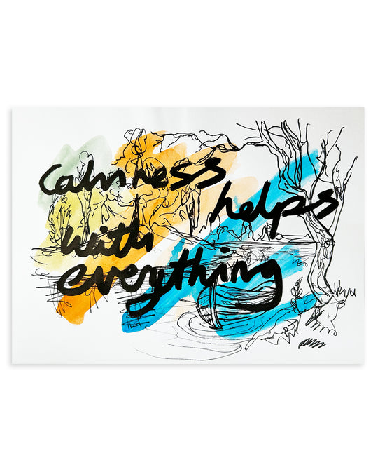 Note Painting. 'Calmness helps'