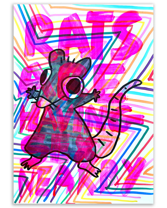 Rats. Note painting.